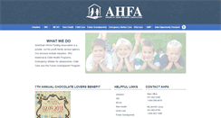 Desktop Screenshot of ahfa.org