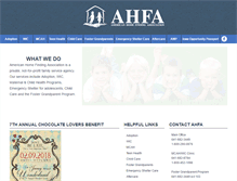 Tablet Screenshot of ahfa.org